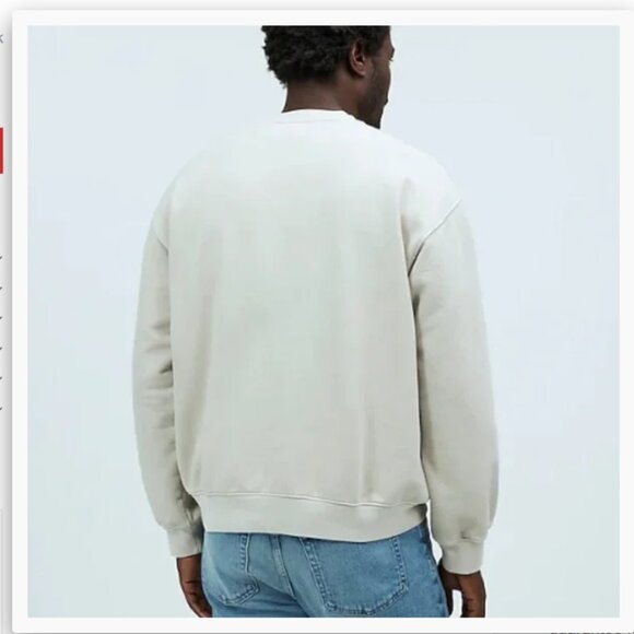 Madewell The McCarren Midweight Crewneck Sweatshirt – Sizes XL - Picture 3 of 6